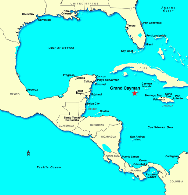 cayman map